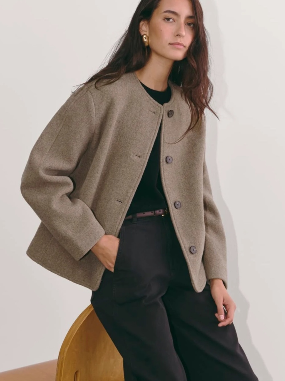 EVERLANE COCOON COAT IN WOOL